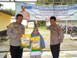 Polres Bangka Barat dan Bulog Gelar Operasi Pasar